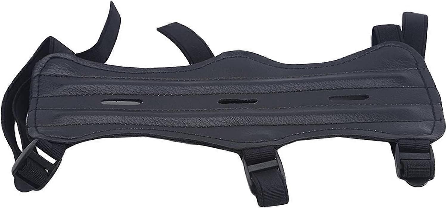 Bogenschießen Armschützer Verstellbarer Bogenarmschutz Unisex-Armprotektor für Jugendliche Erwachsene (Schwarz) (D-8D)