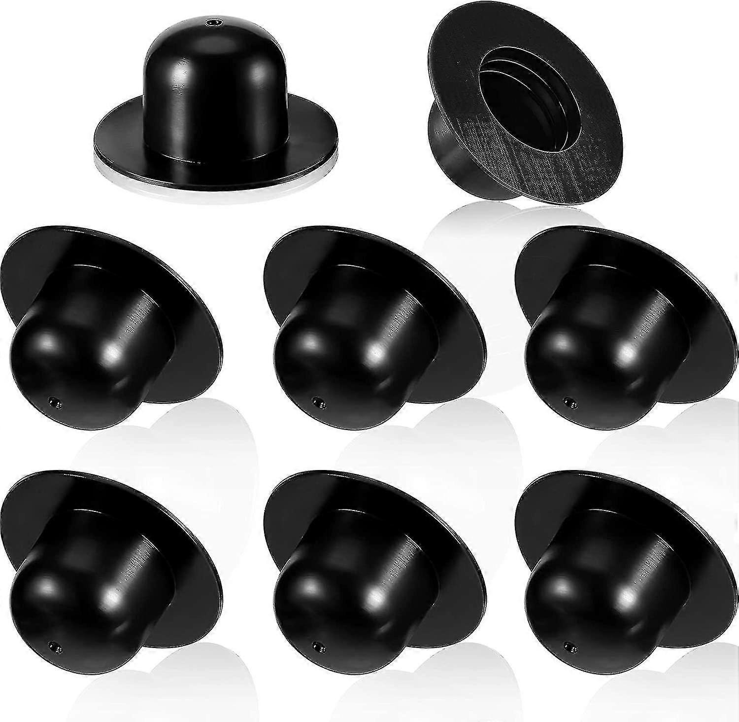 Pool Drain Plug Replacement Inground Pool Filter Pump Filter Hole Plug Wall Plug Compatible Swimming Pool (8 Pieces,), Black