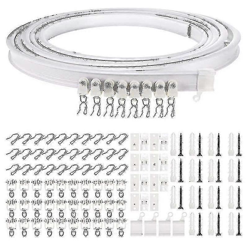 1-5 Meters Bendable Ceiling Curved Curtain Track Flexible Ceiling Curtain (hy)