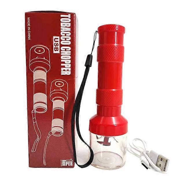 Flashlight Style Plastic Grass Grinder Type-c Charge Electric Mills Crank Spice Crusher For Grinding Tobacco Smoking Accessories