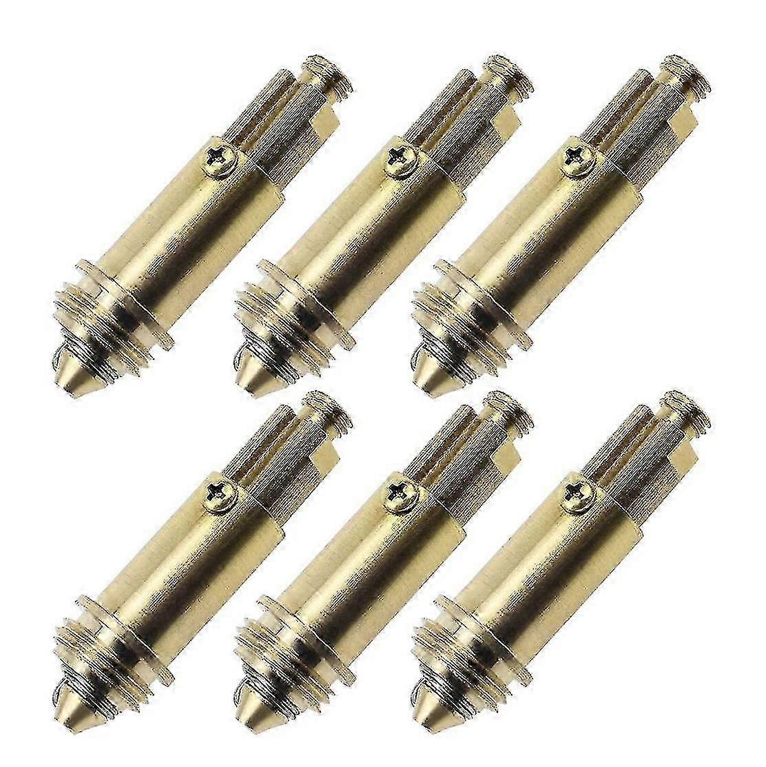 6 PCS Sink Plug Replacement Basin Bath Waste Click Spring Brass Plug Bolt for Kitchen Sink Bath Tub