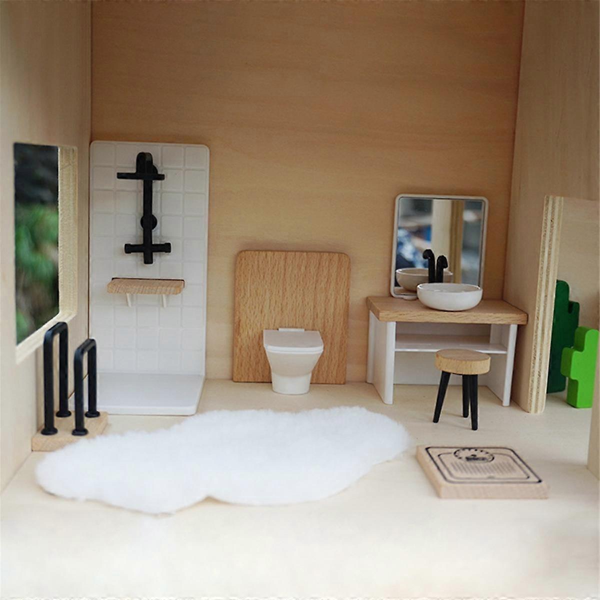 Miniature pour maison de poupée, trousses de toilette 1:24 ~ non peinte - France