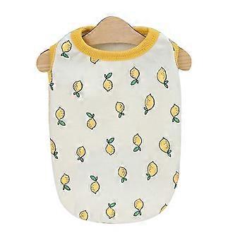 Vestito per cani Fragola Coniglio Modello Carino Vestiti per animali domestici alla moda per la primavera estate Cani di piccola taglia Giallo XL