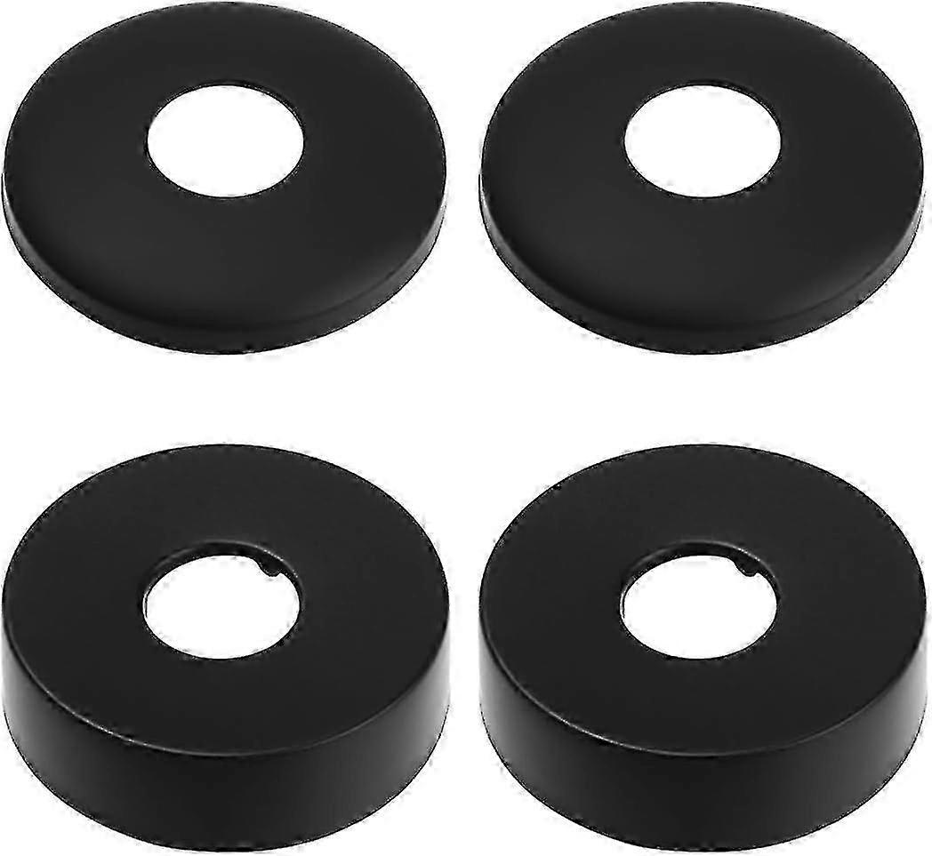 Vandhane Rosett, Brusearmatur Rosett, 4 Sort Rustfrit Stål Rørdæksel, Radiator Roset - Roset Til Brusearmaturer, Vandhaner, Radiatorer g202414841