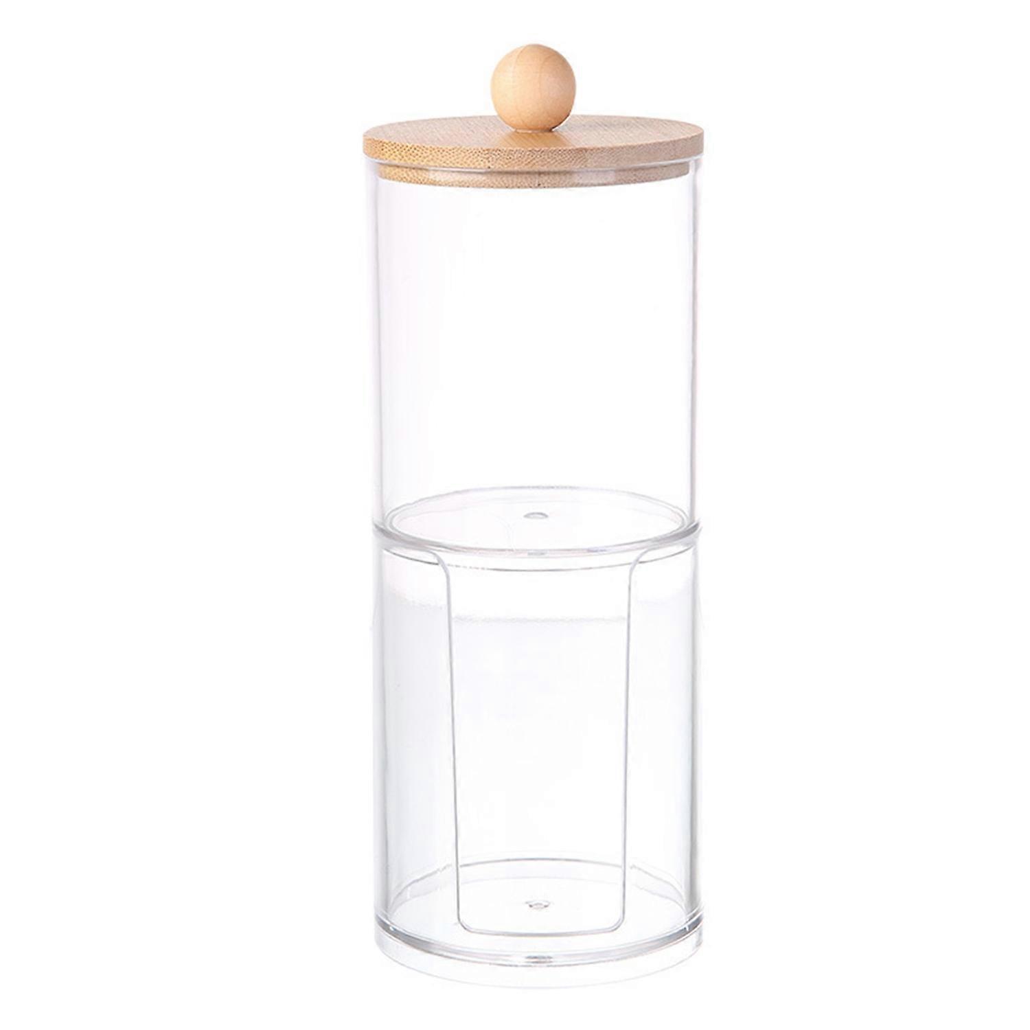 Storage Box Cotton Swabs Organizer with Lid Transparent Design Multipurpose Cotton Balls Floss