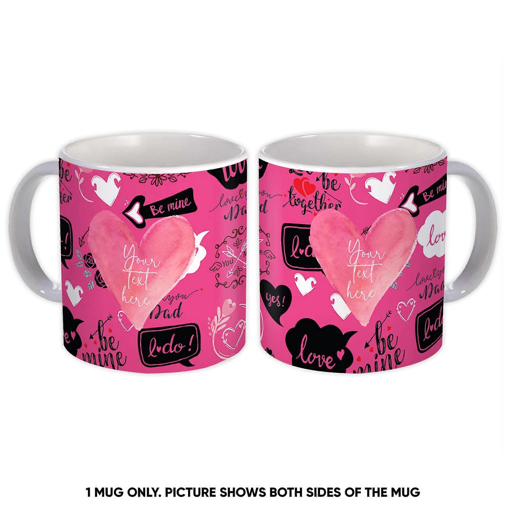 Gift Mug: Love Collage Pattern