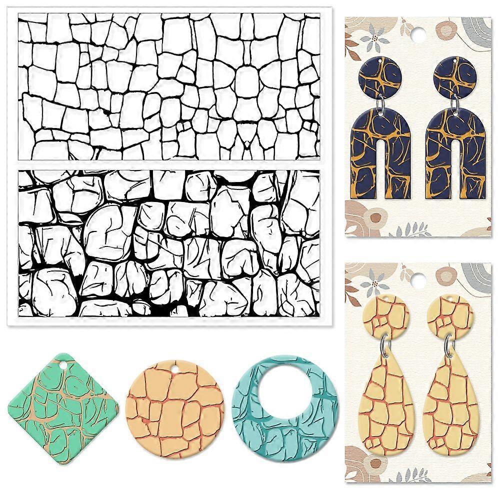 Silicone Clay Texture Mat Clay Modeling Pattern Pad Square 140x140x3mm