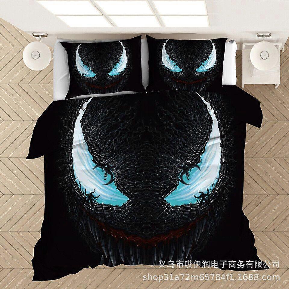 v35 Prostěradla Jed Povlak na přikrývku Tištěná sada povlečení Povlaky na polštáře Povlak na přikrývku Dárek3dílná sada povlečení (1 povlak na přikrývku + 2 polštáře) y35