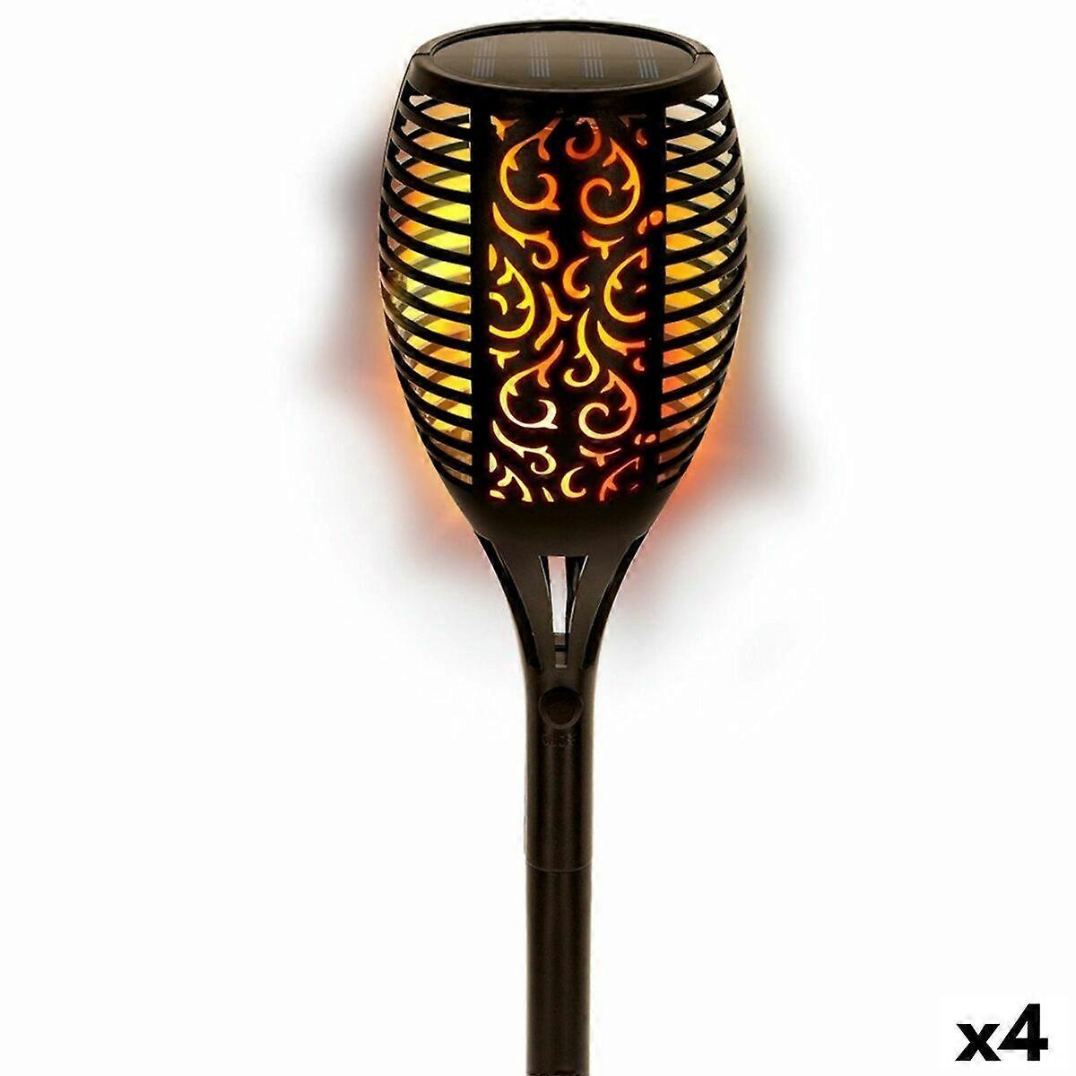 Set of solar garden lights Aktive 51 Plastic 11 x 77,5 x 11 cm (4 Units)