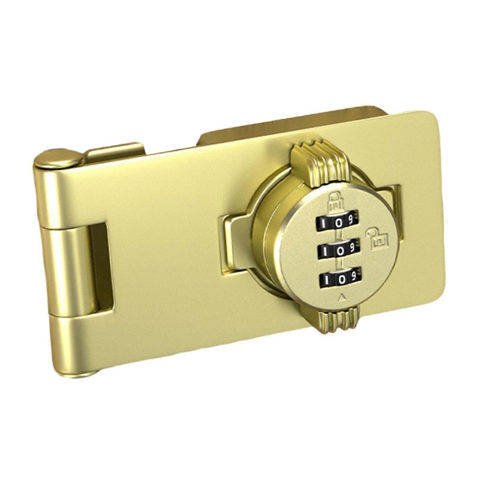 Wachtwoord Roterende Hasp Lock Keyless Cabinet Lock Home Cabinet Combination Lock Wit