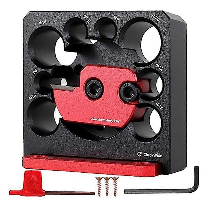 6PCS Dowel Maker Jig Kit,Metric 8mm to 20mm Adjustable Dowel Maker,with Carbide Blade,for Wooden Rods Sticks Woodworking