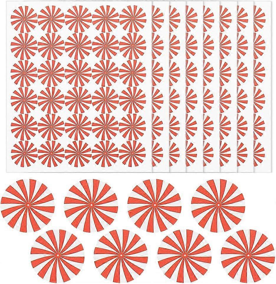 2400Pcs/80 Sheets Vortex Stickers Mini Vortex Pattern Stickers 0.5 Inch Small Red Vortex Stickers Waterproof Self-Adhesive Decals for Classroom Home R