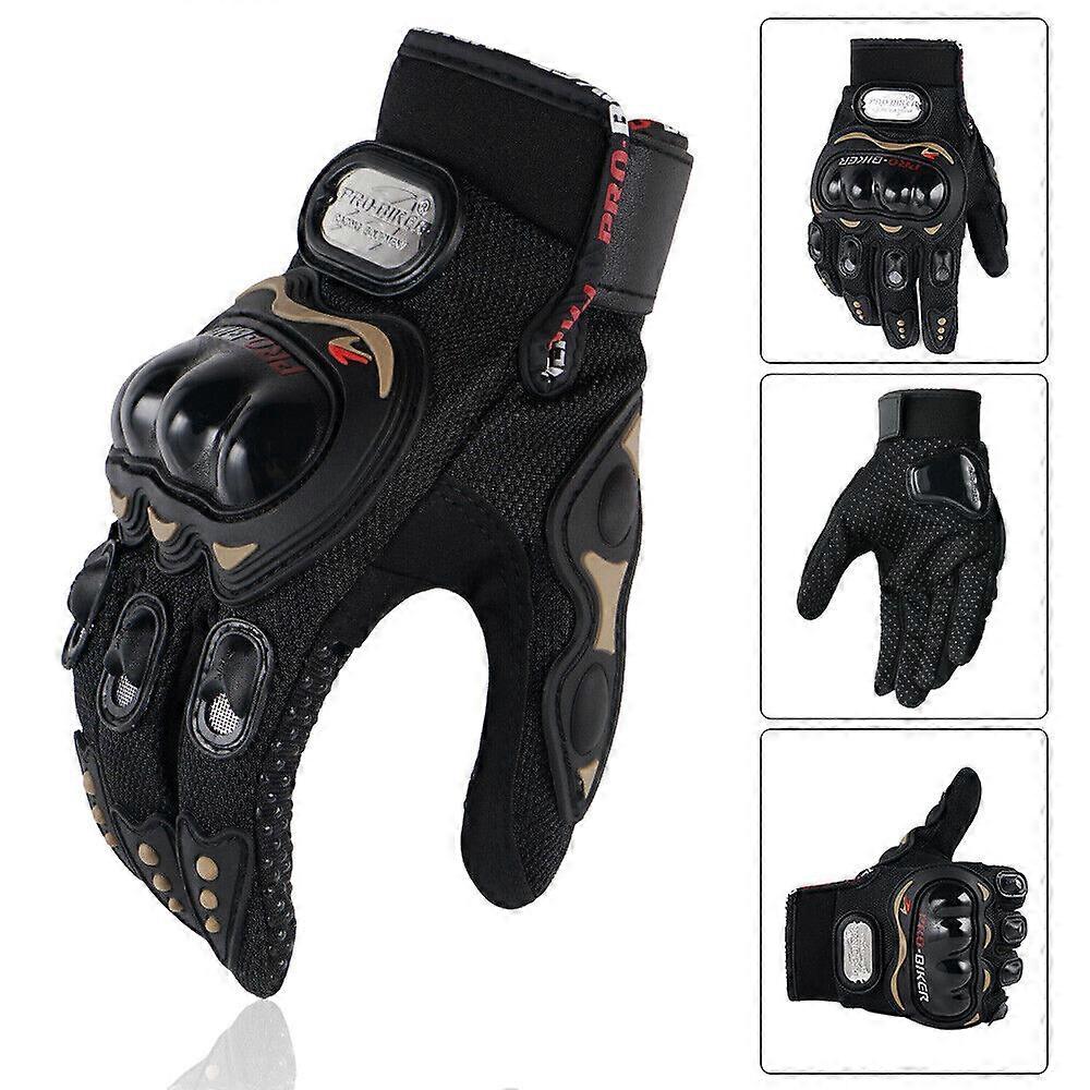 Full Finger Motorcycle Riding Gloves with Touchscreen Feature