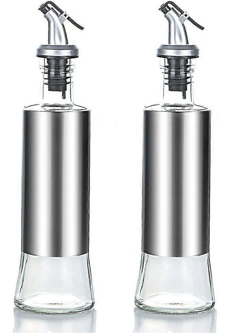 Automatic Opening And Closing Oil Can Kitchen Household Goods Oil Bottle With Pourer, Vinegar And Oil Dispenser, Olive Oil Bottle Container, Stainless
