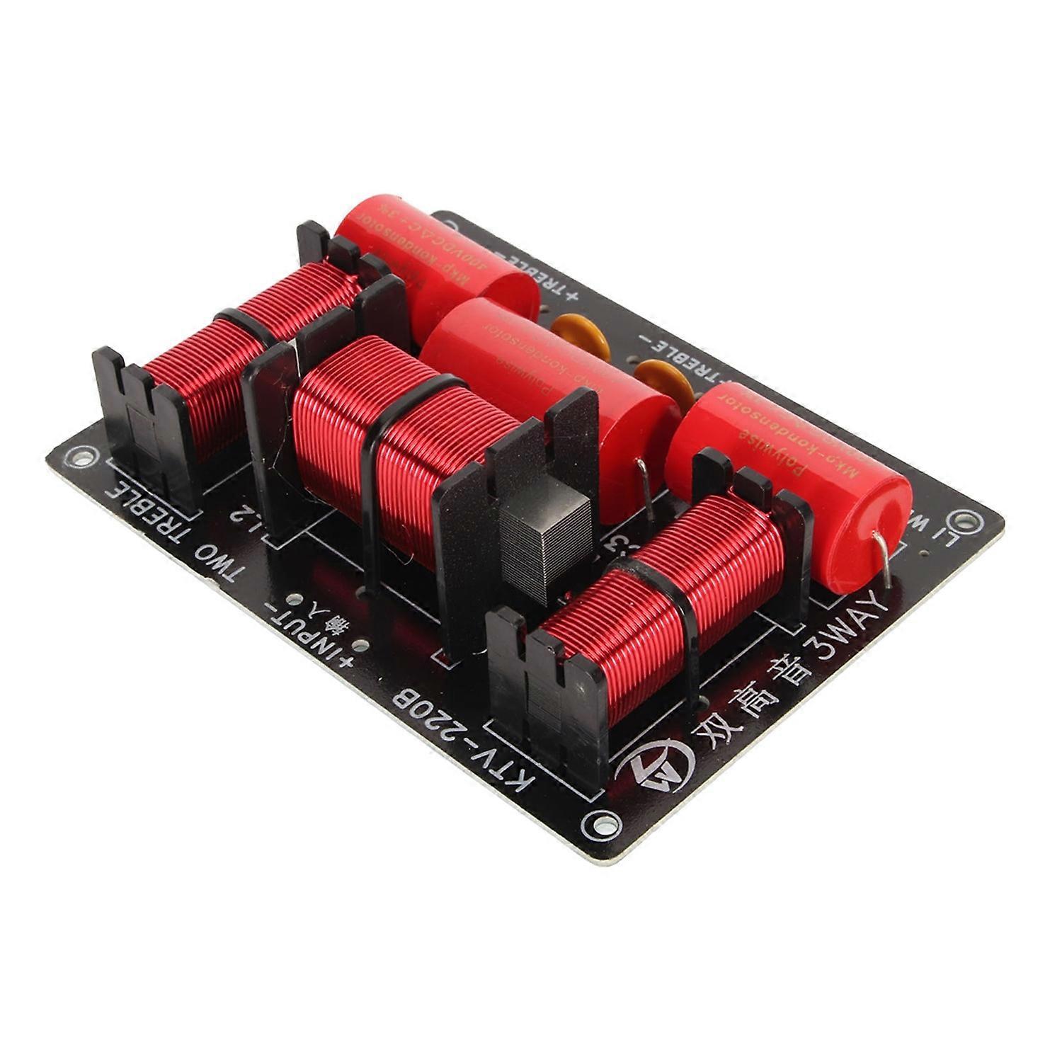 3 Way Crossover Filter Professional PCB Treble Bass Sound Frequency Divider for KTV Speakers 250W