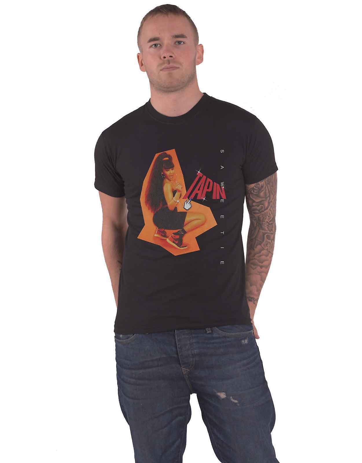 Saweetie T Shirt Tapin Logo new Official Black