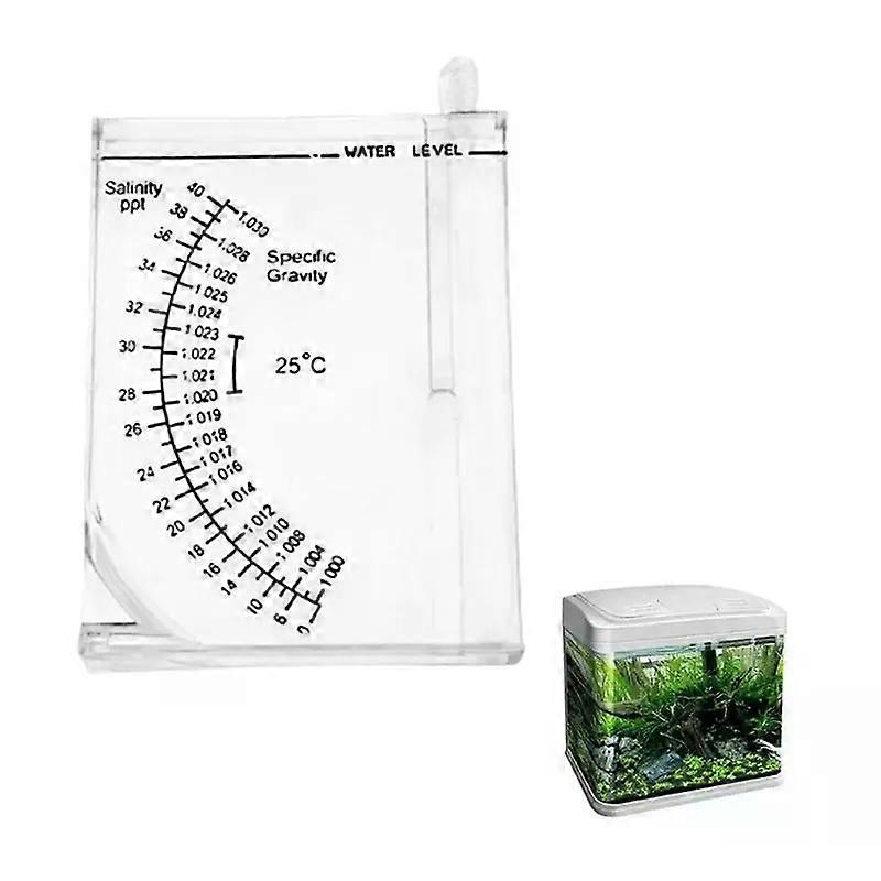 Salinity Tester Accurate Sea Hydrometer Aquarium Marine Salinity Tester Meter for Fish Tank Pond Water Specific Gravity Test