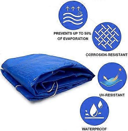 Swimming Pool Cover,Frame Pool Cover with Ropes (260 x 170cm)