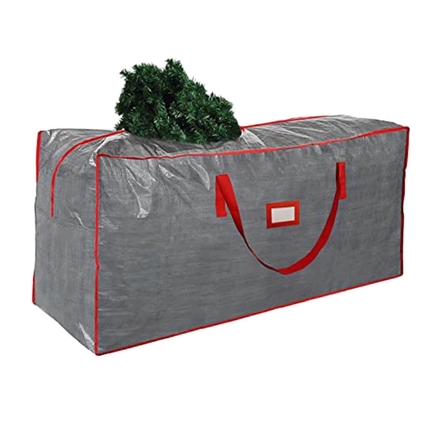 Christmas Tree Storage Bag Durable Breathable with Handles Wheels Large Capacity Dual Zippers