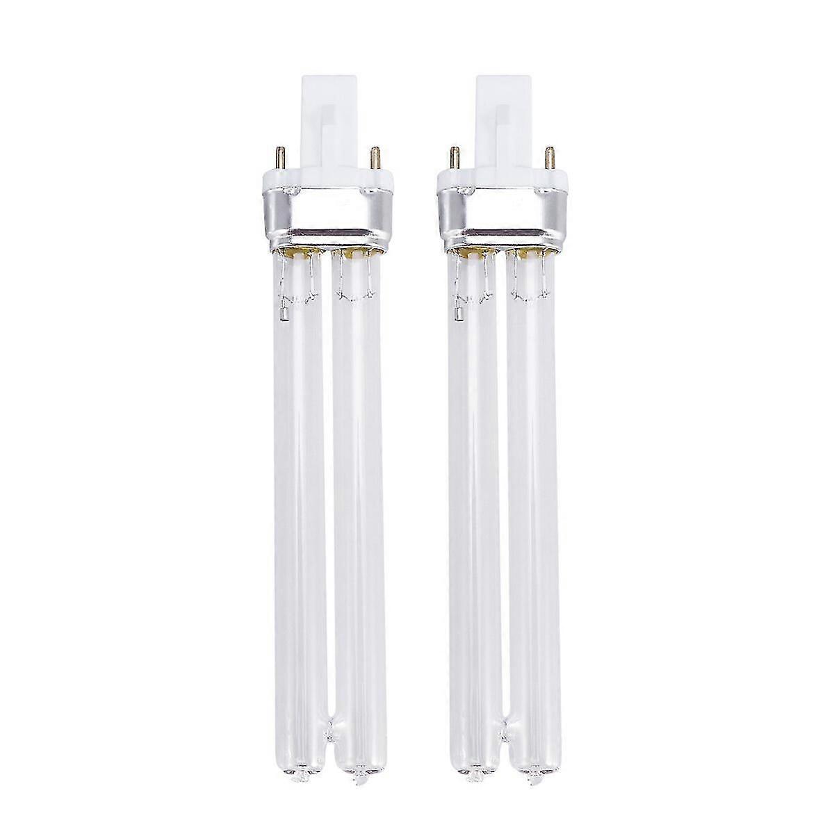 2個 11W 紫外線消毒ライトランプ UV殺菌電球 殺菌装置 水槽用 (G23 ランプベース)