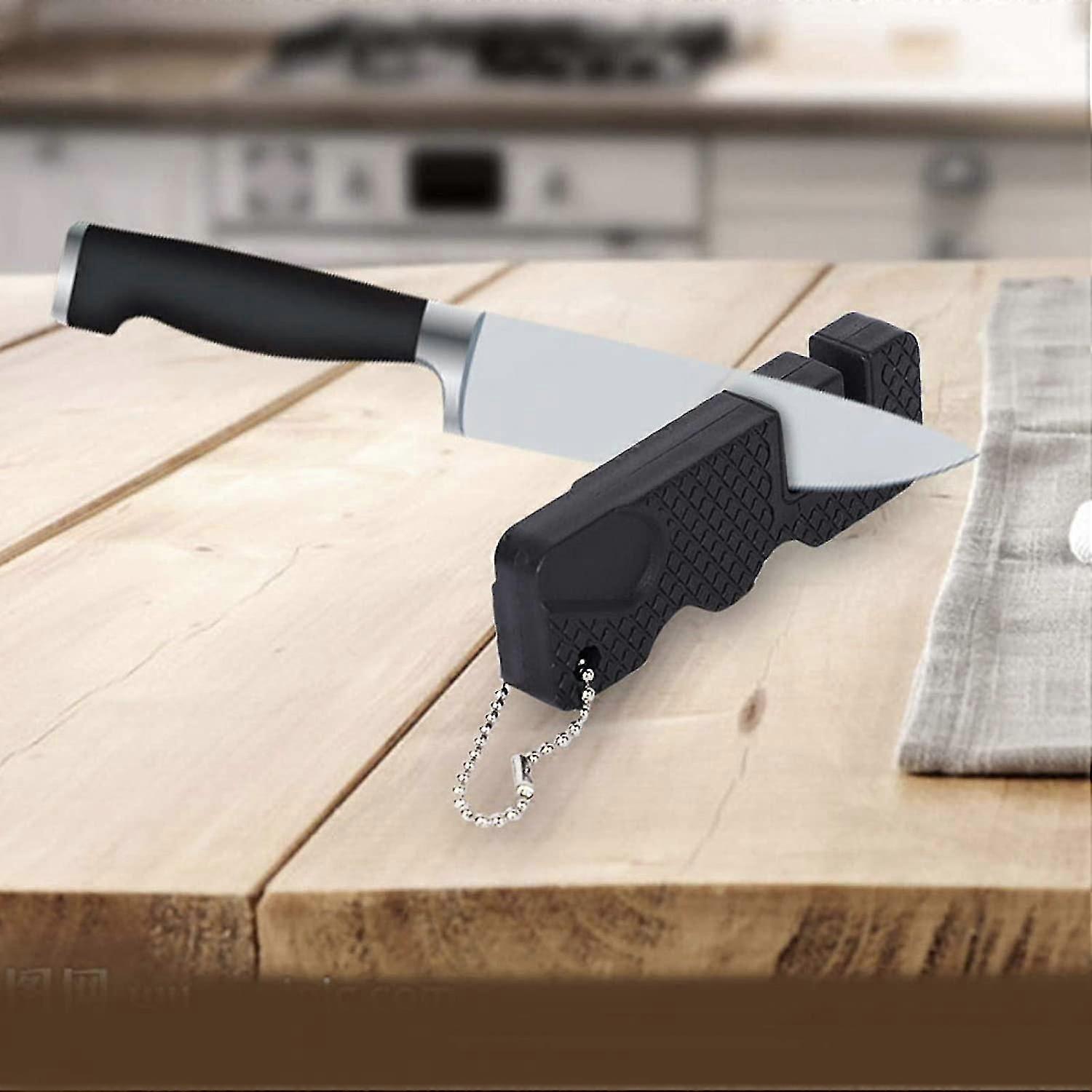 Mini Knife Sharpener, Manual Knife Sharpener For Sharpening Kitchen Knives Portable Outdoor Camping Sharpener