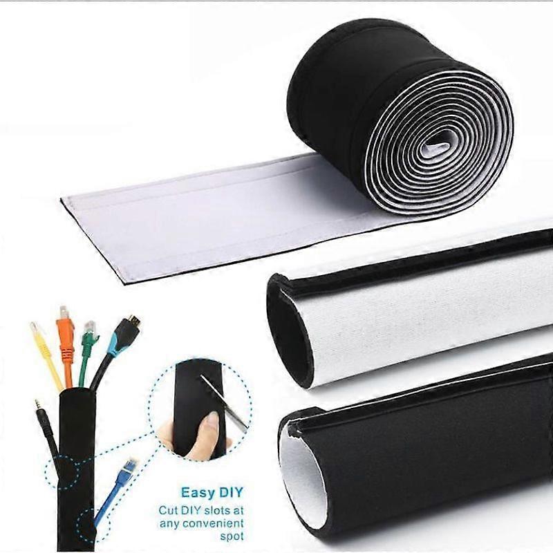 Cable Cover300cm Flexible Cable Storage Organizer and Protector for Electric Cables