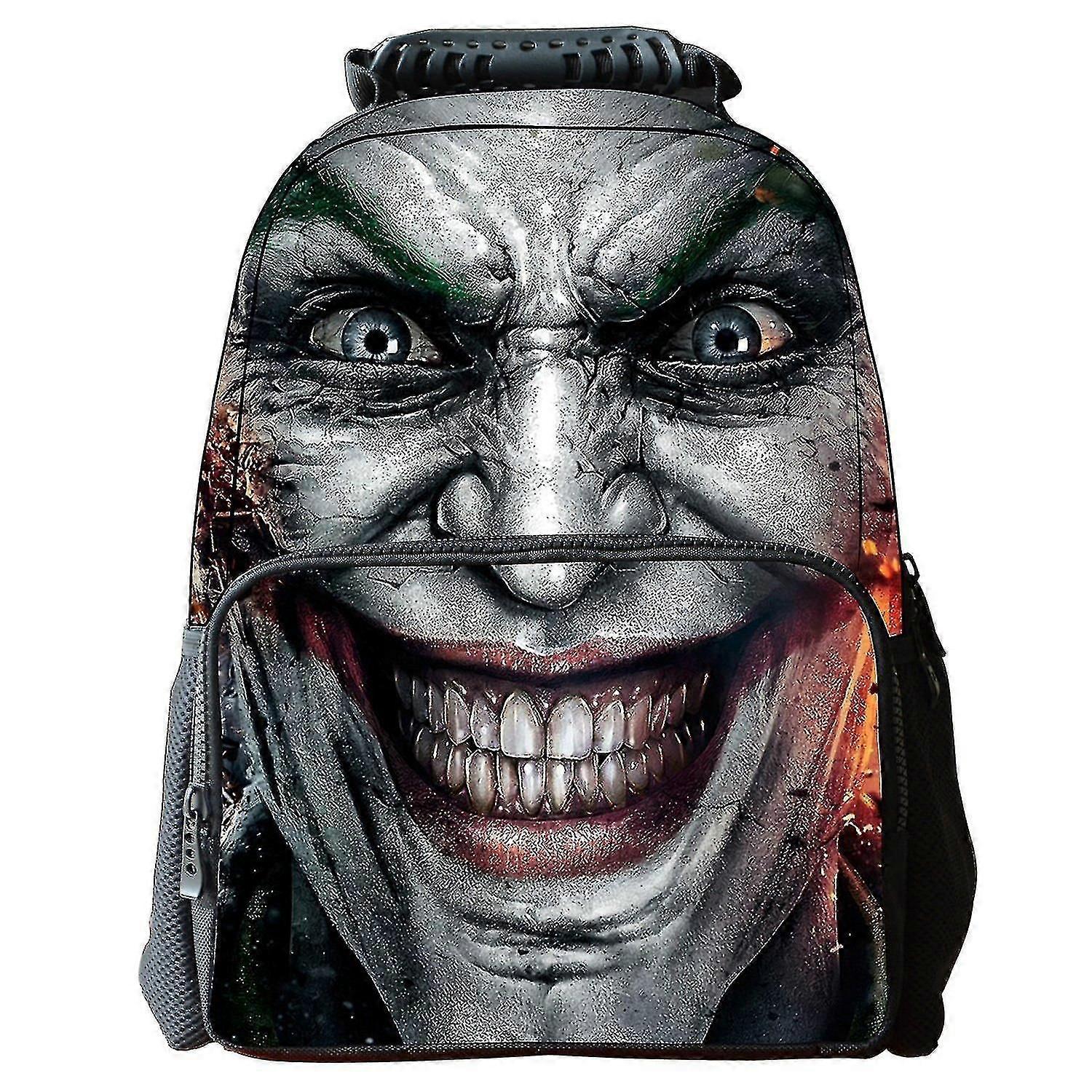 New 3d Jocker Print Casual Personalized Backpack