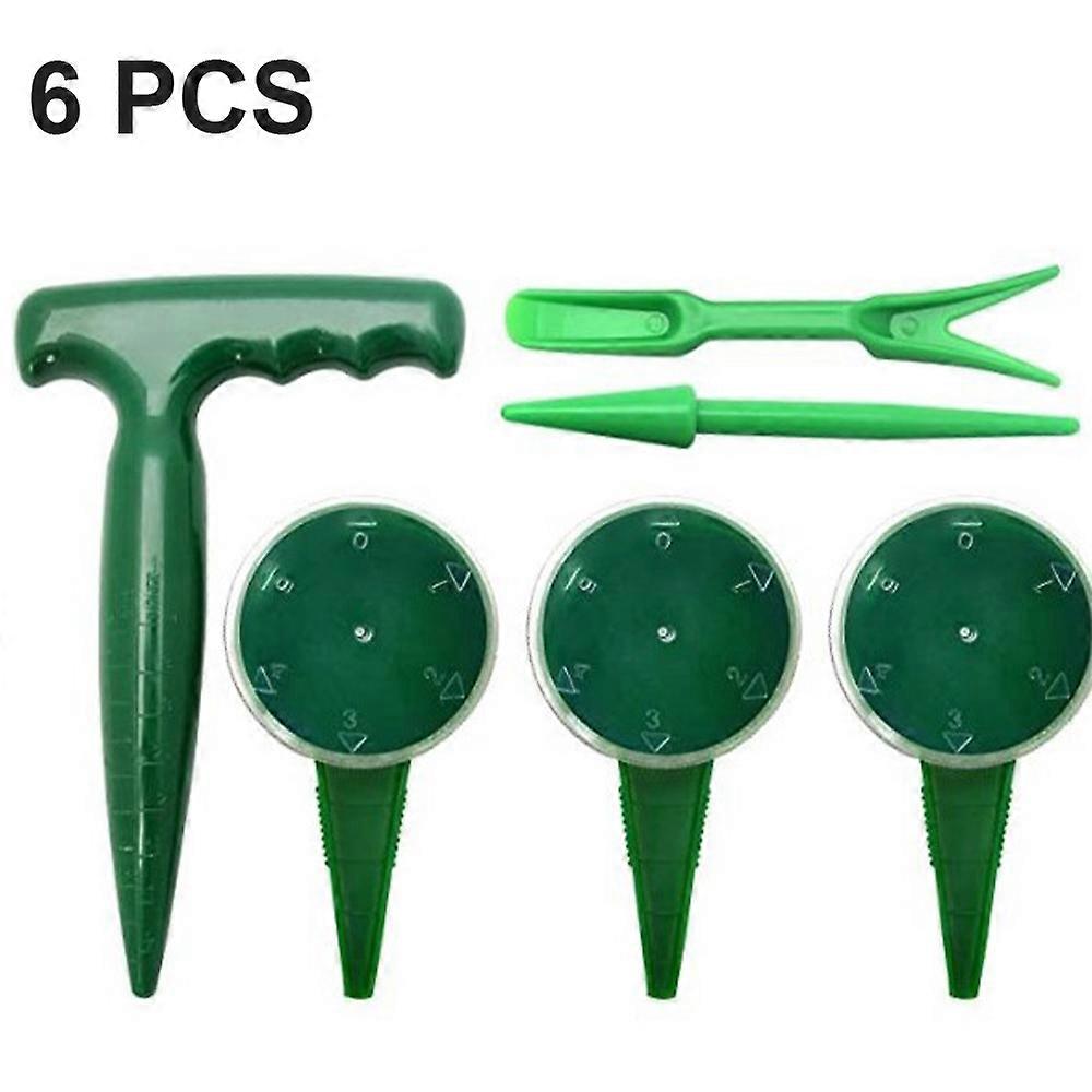 Gardening tool seeding device seedling transplanter puncher 6-piece set