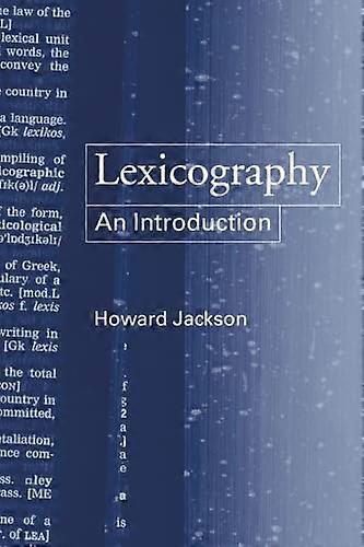 Lexicography: An Introduction