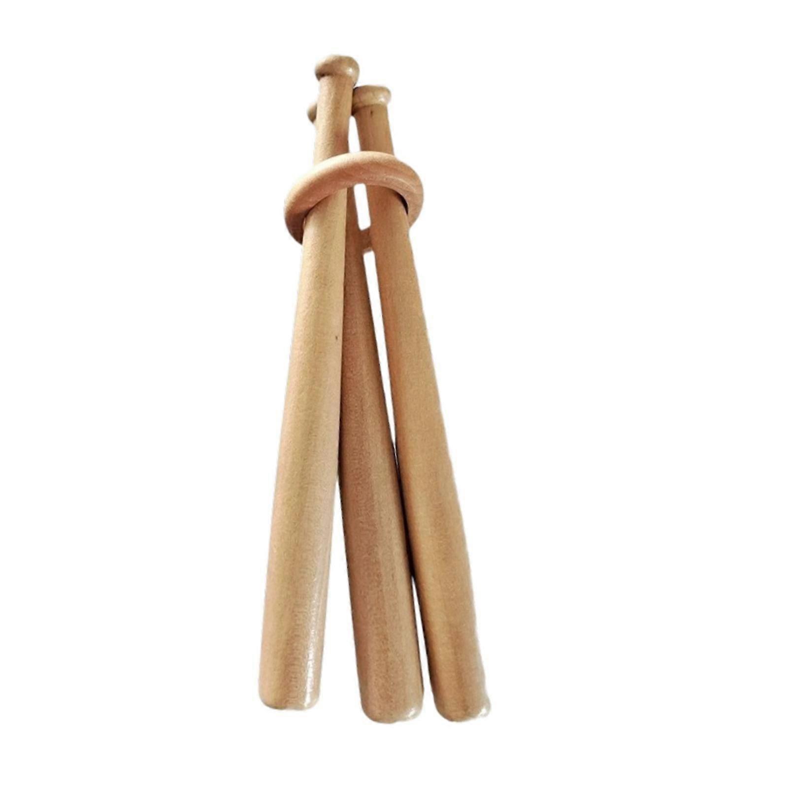 Mini Wood Baseball Display Stand Multifunctional Height Adjustable Removable 15cm