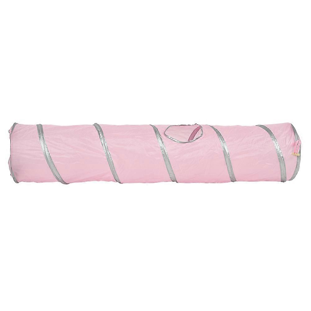 Folding Cat Crinkle Tunnel Play Toy with Ball and Hole Kitten Cat Toy