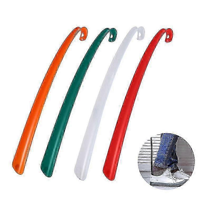 Extra Long Durable Shoe Horn with Handle, Shoe Lifter Helper for Seniors -