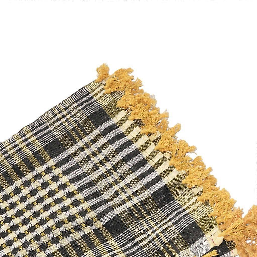 Elastic Scarf Lattice Pattern Headscarf Arab Style Headwrap Religious Kerchief