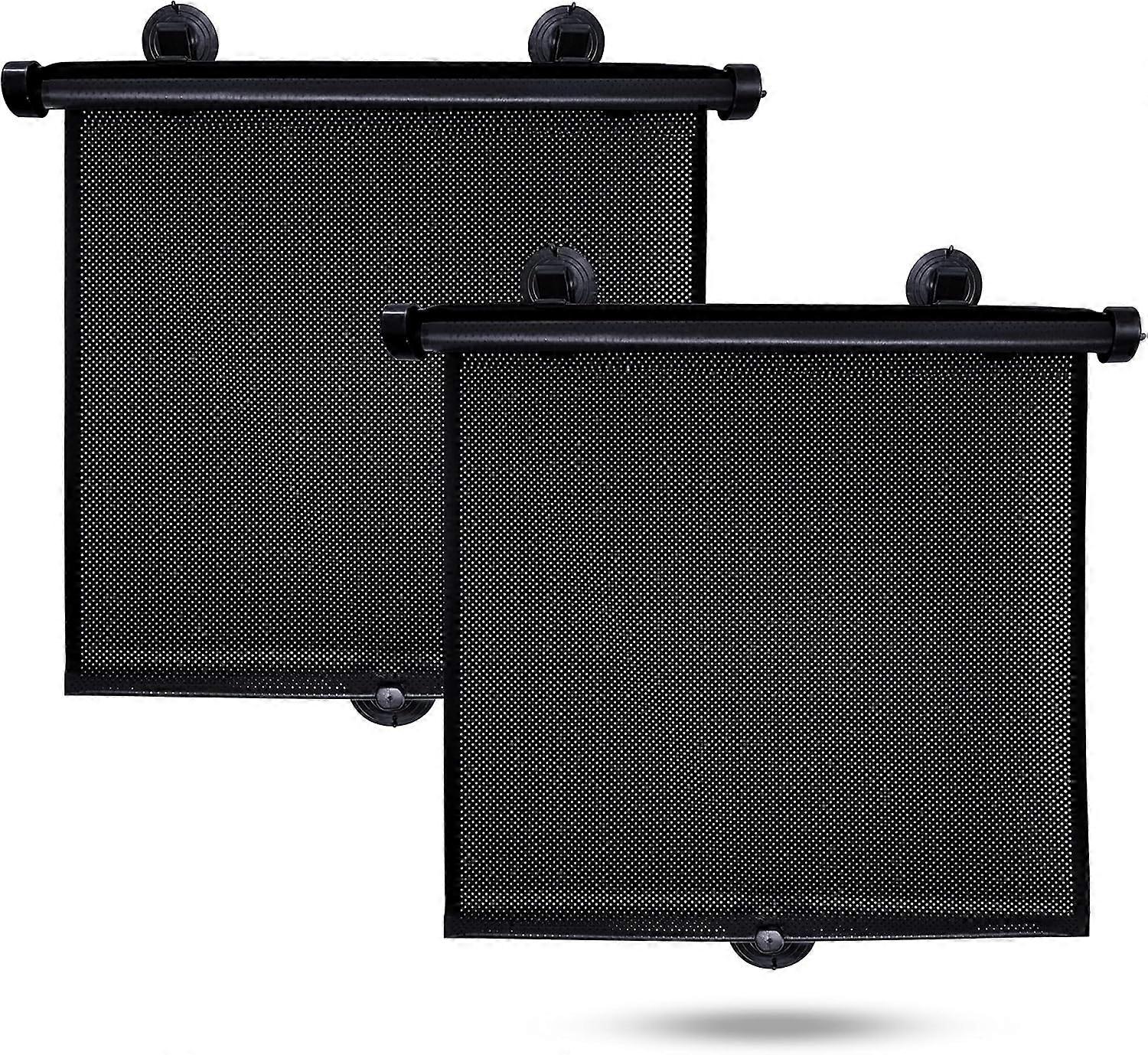 2pack telescopic side glass sunshade-black-40*45
