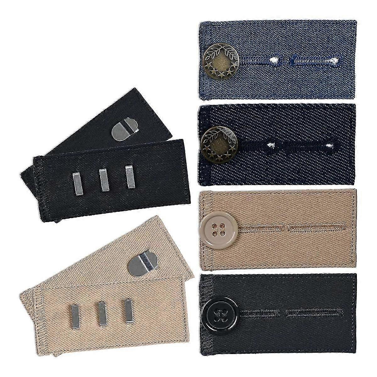 2025 New Button Extender for Pants Waist Extenders for Pants for Men and Women (6-Piece Multiple Styles) Jeans Button Extender