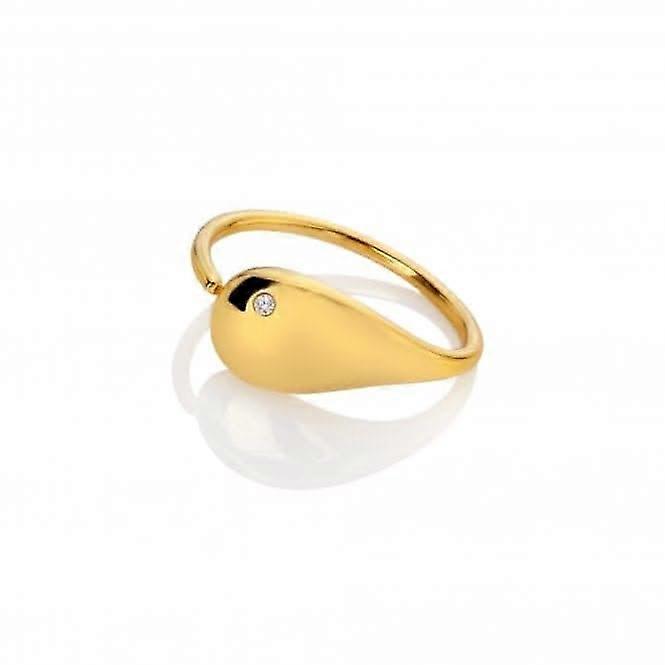 18ct Gold Plated Sterling Silver Tide Ring DR282