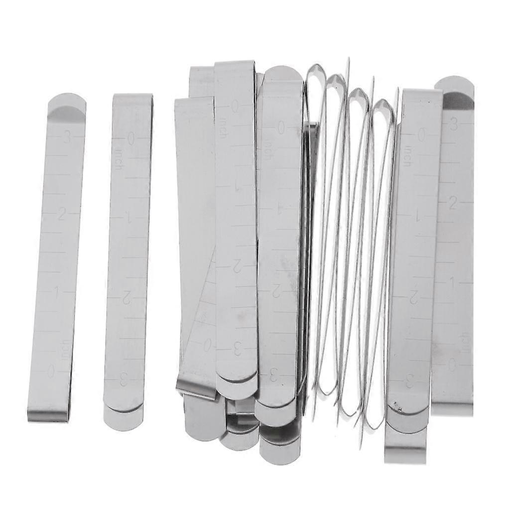 20 Pieces 3 Inch Measure Clip Hem Clip with Marking Ruler Guides