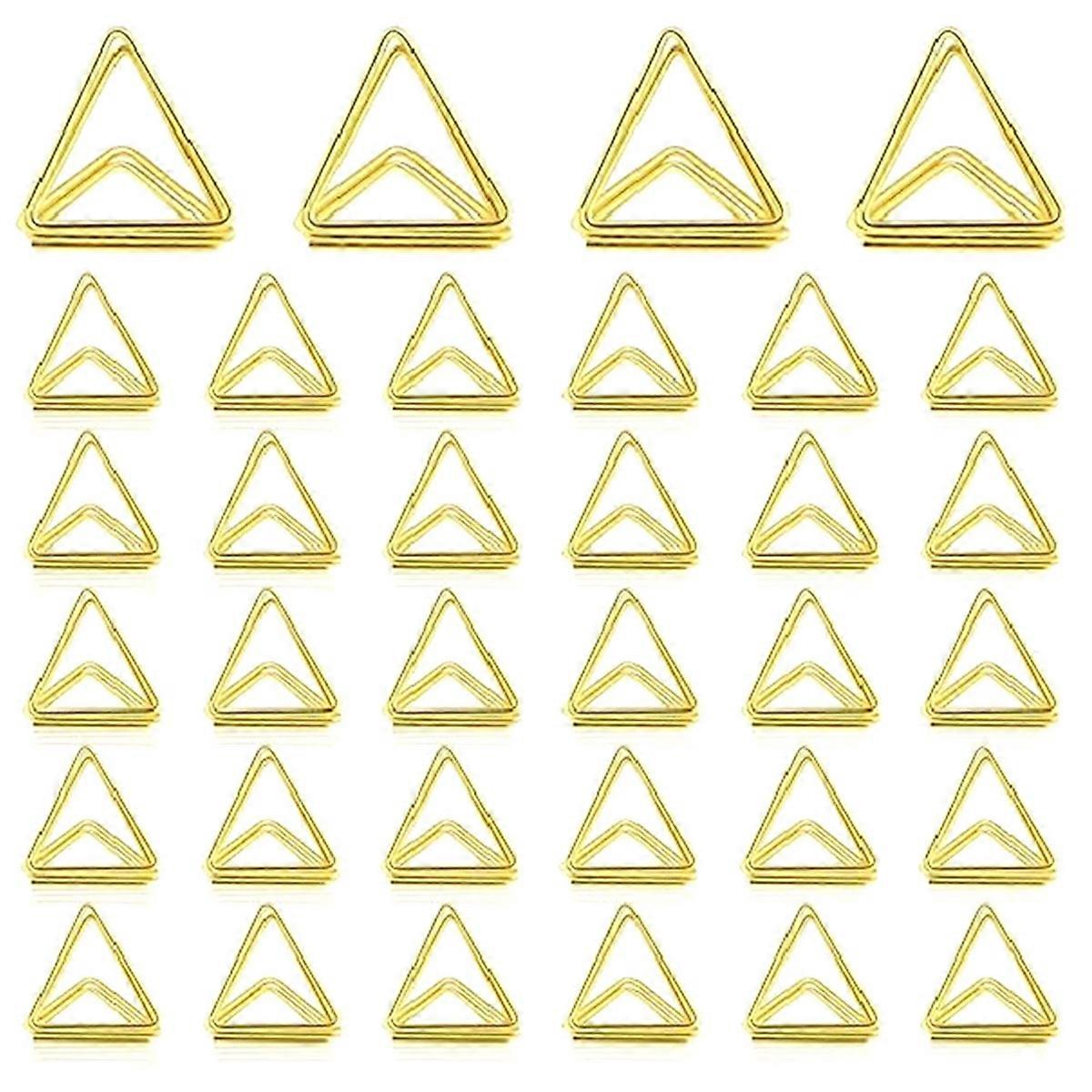 60Pcs Place Card Holder Wedding Table Number Holder Triangle Shape