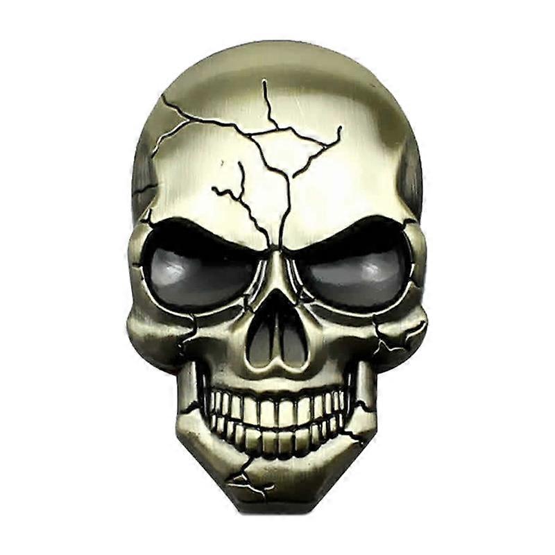 Three-dimensional Devil Skull Metal Car Sticker