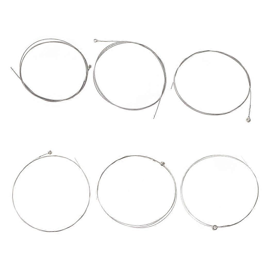 1 סט של 6 יחידות פלדה 150XL/023 מיתרים מד גיטרה חשמלית לבן