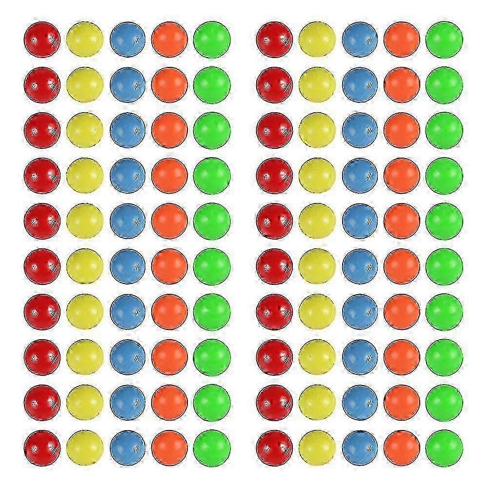 100pcs Colored Plastic Balls Counting Balls For Probability Learning (5 Colors)