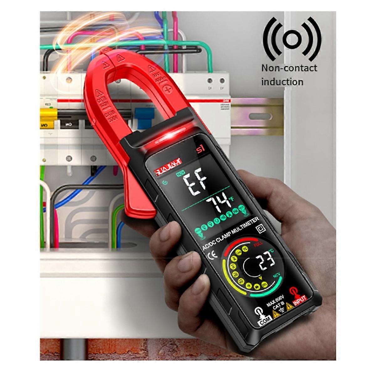  S1 DC/AC Digital Clamp Meter 6000 Counts 400A Amp Multimeter