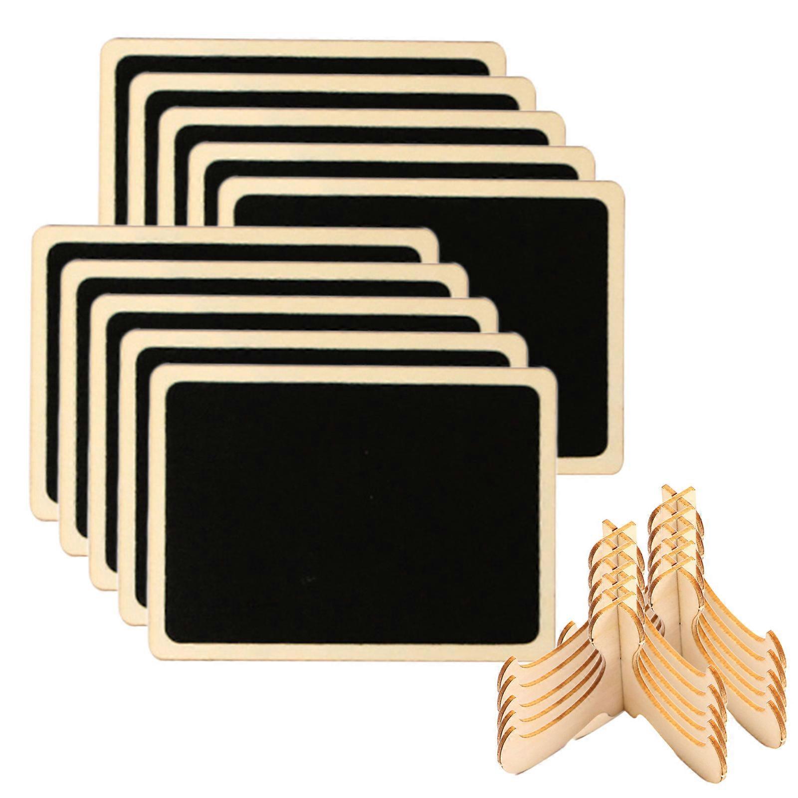 10 Pcs Wooden Blackboard Display Boards Message Boards Home Drawing Boards Writing Boards Reusable With Easel Ornaments And Event Decorations