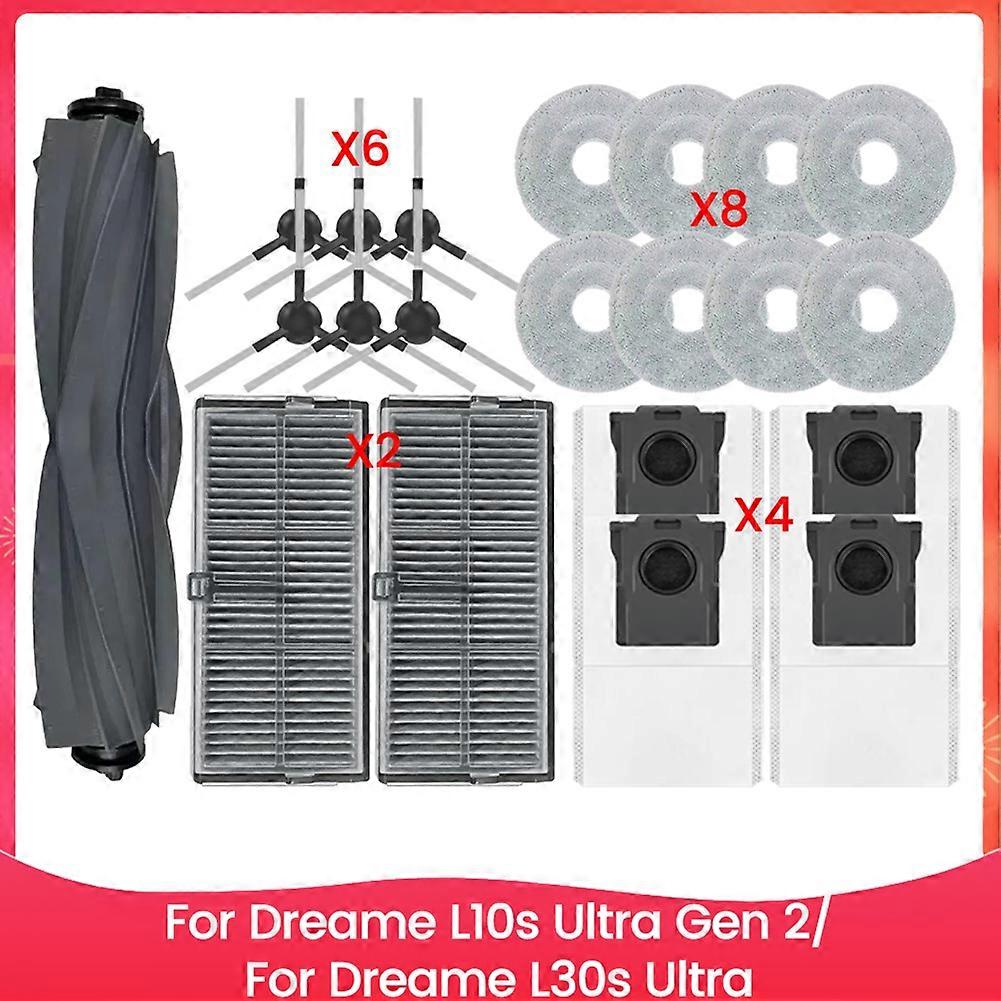 Main Side Brush Hepa Filter Mop Cloth Dust Bag for
