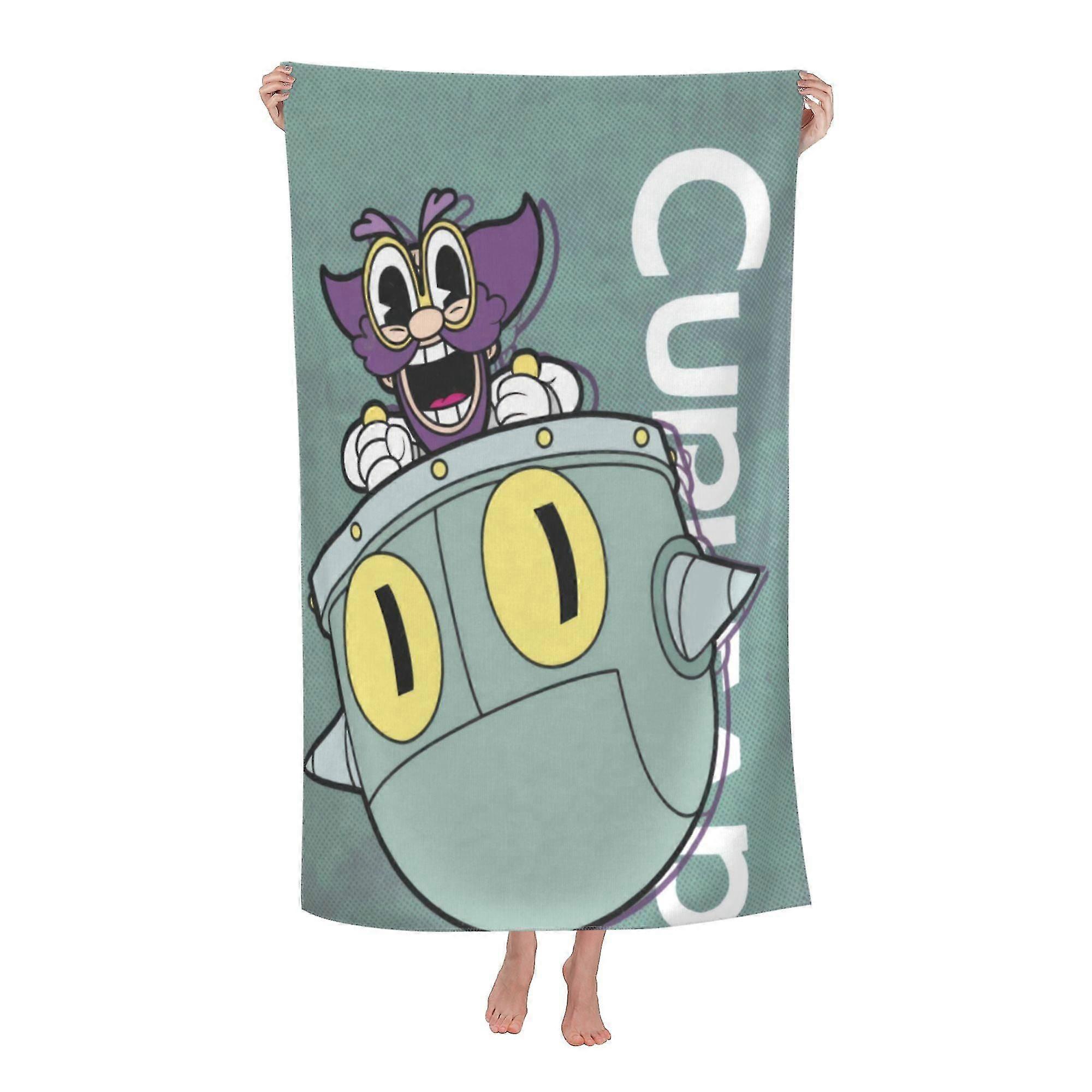 Cuphead Beach Towel, Large Microfiber Bath Towel #2pp3