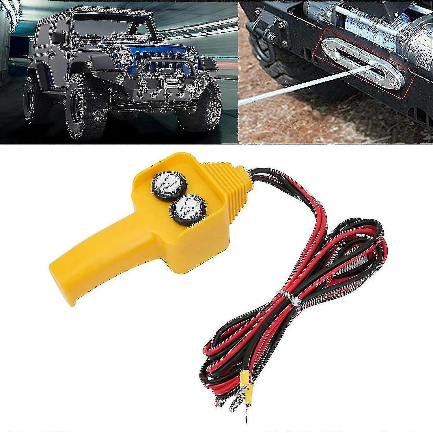 Car Winch Remote Control Switch Winch Remote Control Button Kit Switch Wired Winch Handle Switch