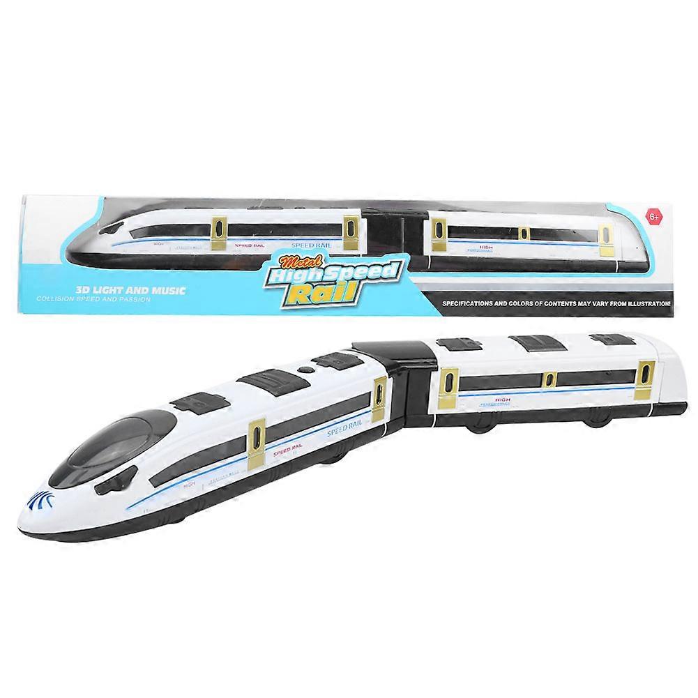 Electric Bullets Trains Model 45cm Alloy High Speed Rail Trains Model with Light Music