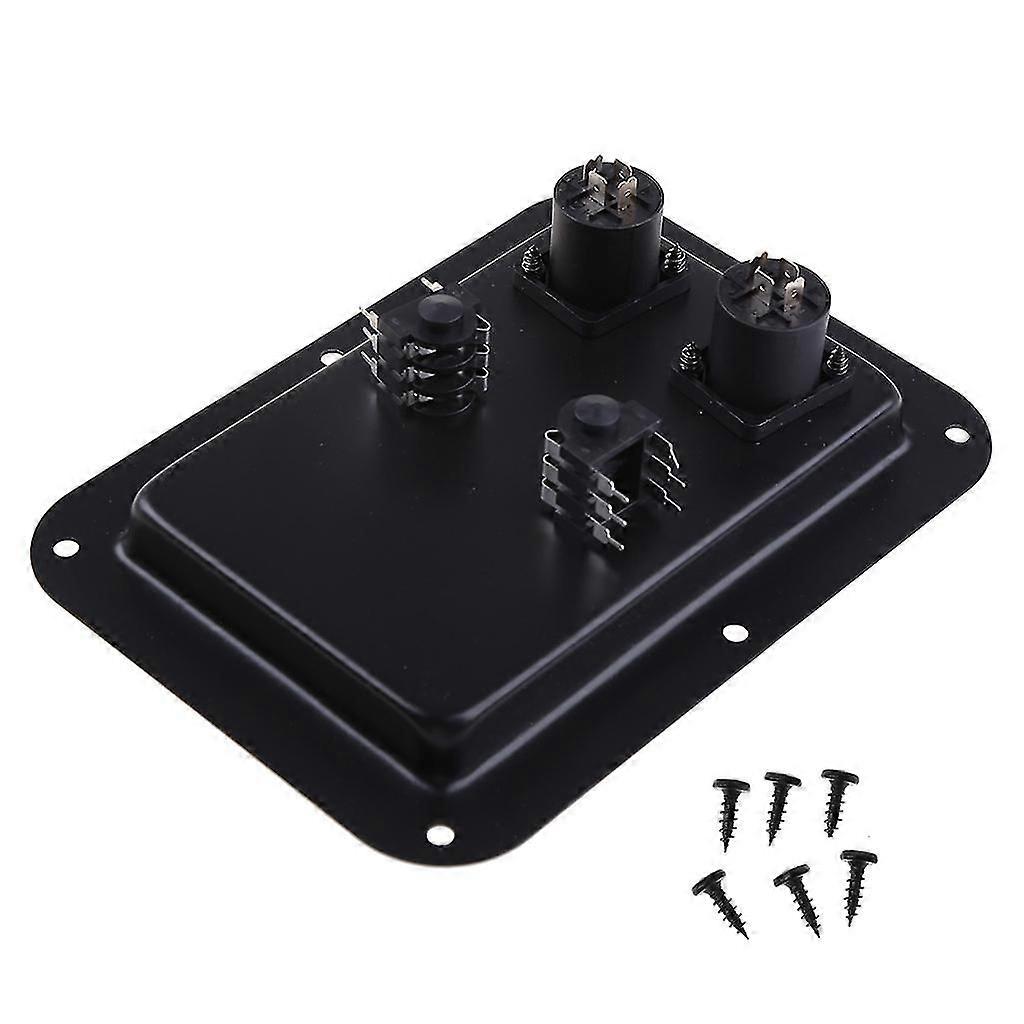 4-Core Socket Jack Plate Terminal Binding Post Dual Speakon Input PA DJ Speaker