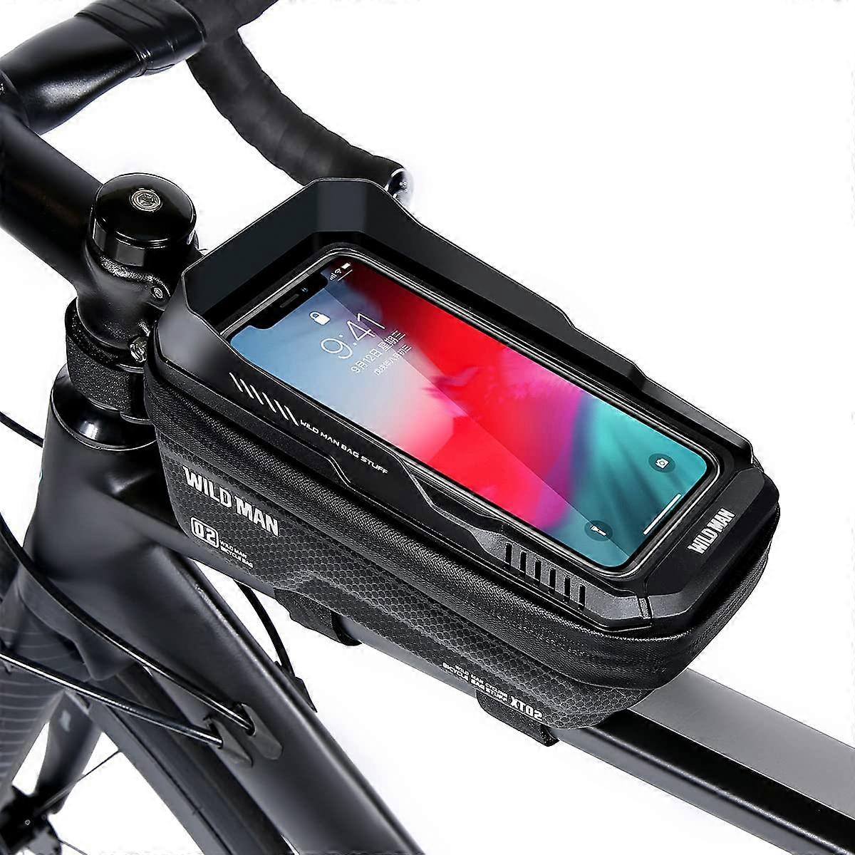 Wild Man Bike Frame Bag Bicycle Front Label Bike Rack Top Tube Bag