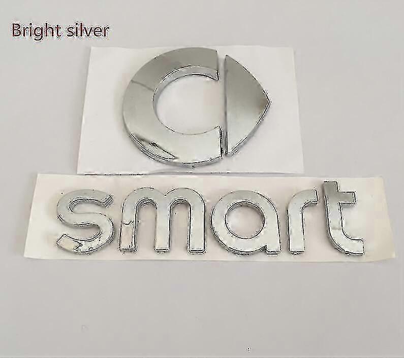 1個 3D ABS スマートカー フロントエンブレム リアトランク デカール バッジ ステッカー デカール スタイリング Fortwo Forspeed Forfour Roadster Forstars用